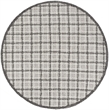 Safavieh Trace 200 6' Round Hand Tufted Wool Rug in Gray