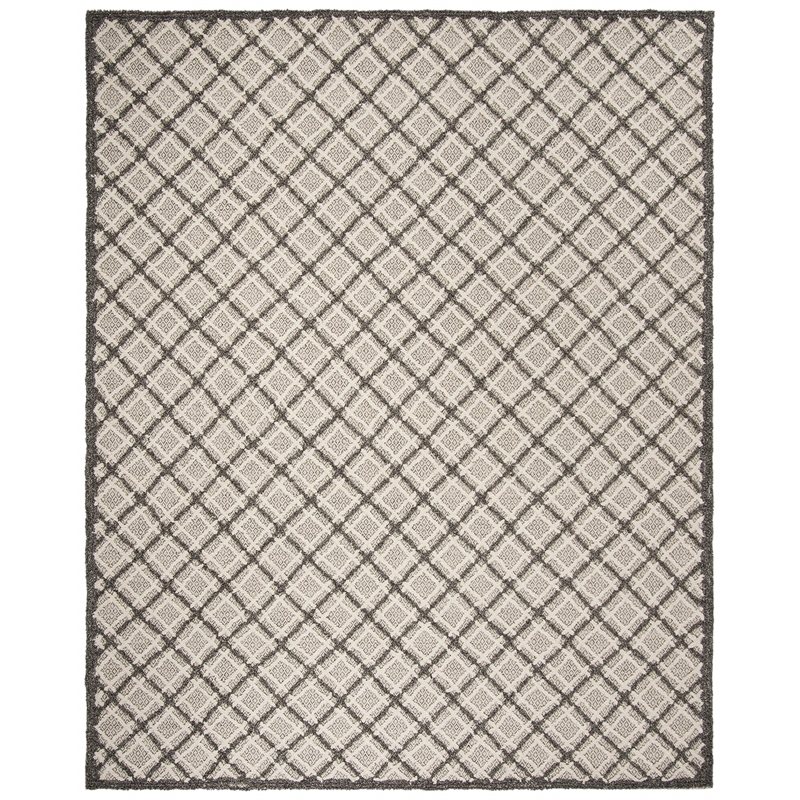 Safavieh Trace 200 8' x 10' Hand Tufted Wool Rug in Gray