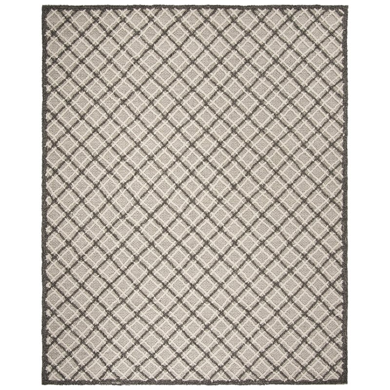 Safavieh Trace 200 9' x 12' Hand Tufted Wool Rug in Gray
