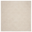 Safavieh Trace 200 6' Square Hand Tufted Wool Rug in Light Beige