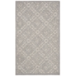 Safavieh Trace 200 3' x 5' Hand Tufted Wool Rug in Gray and Gray