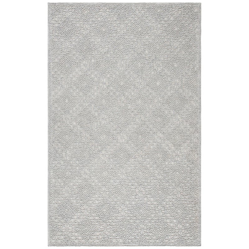Safavieh Trace 200 5' x 8' Hand Tufted Wool Rug in Gray and Gray