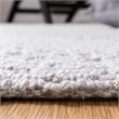 Safavieh Trace 200 5' x 8' Hand Tufted Wool Rug in Gray and Gray