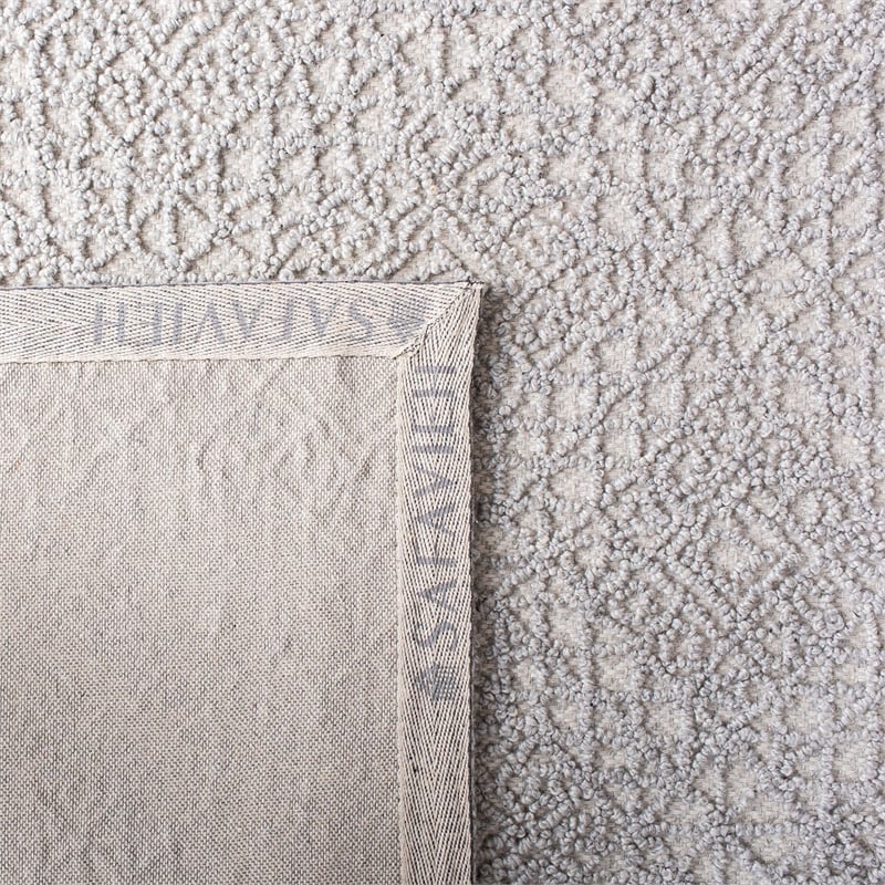 Safavieh Trace 200 5' x 8' Hand Tufted Wool Rug in Gray and Gray