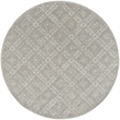 Safavieh Trace 200 6' Round Hand Tufted Wool Rug in Gray and Gray