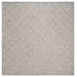 Safavieh Trace 200 6' Square Hand Tufted Wool Rug in Gray and Gray
