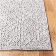 Safavieh Trace 200 9' x 12' Hand Tufted Wool Rug in Gray and Gray