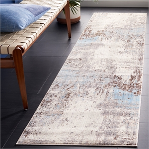 Safavieh Vintage 2'2&quot x 8' Runner Rug in Gray and Blue
