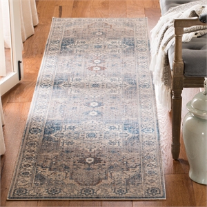 Safavieh Vintage 2'2&quot x 10' Runner Rug in Gray and Blue