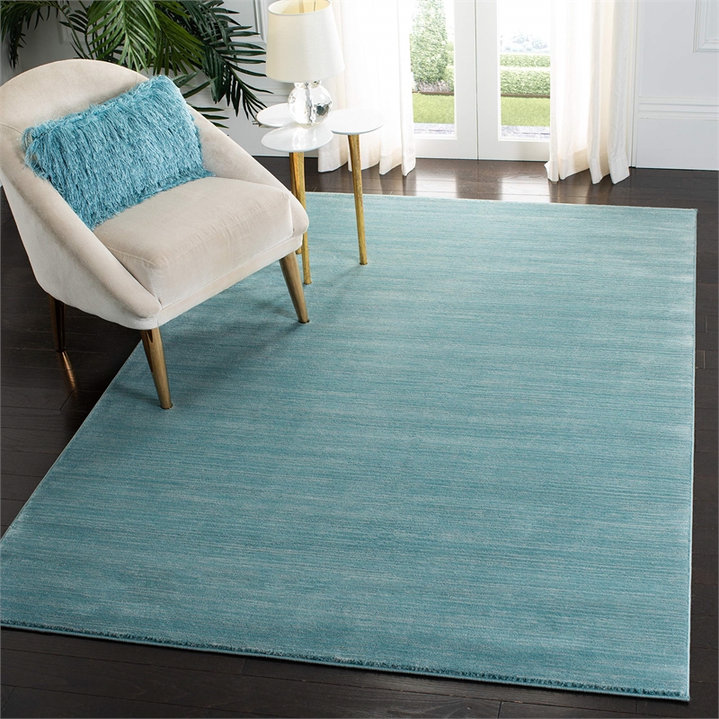 Safavieh Vision 4' Square Rug in Aqua