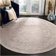 Safavieh Reflection 5' Round Rug in Beige and Cream