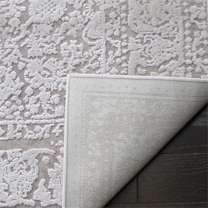 Safavieh Reflection 5' Square Rug in Beige and Cream