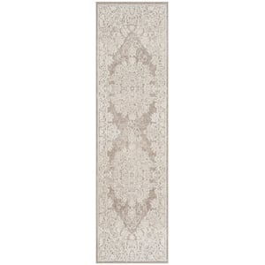 Safavieh Reflection 2'3&quot x 12' Runner Rug in Beige and Cream