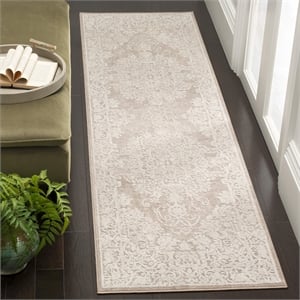 Safavieh Reflection 2'3&quot x 6' Runner Rug in Beige and Cream