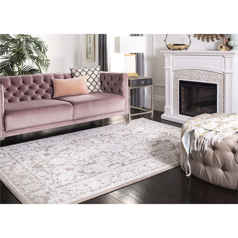 Safavieh Reflection 10' x 14' Rug in Beige and Cream