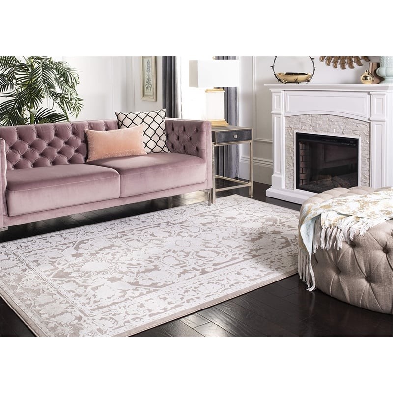 Safavieh Reflection 9' x 12' Rug in Beige and Cream