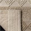 Safavieh Natura 8' Square Hand Woven Wool Rug in Beige and Ivory