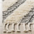 Safavieh Kenya 3' x 5' Hand Knotted Wool Rug in Black and Ivory