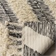 Safavieh Kenya 3' x 5' Hand Knotted Wool Rug in Black and Ivory
