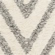 Safavieh Kenya 3' x 5' Hand Knotted Wool Rug in Black and Ivory