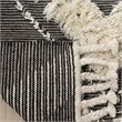 Safavieh Kenya 3' x 5' Hand Knotted Wool Rug in Black and Ivory