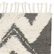 Safavieh Kenya 4' x 6' Hand Knotted Wool Rug in Black and Ivory
