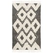 Safavieh Kenya 5' x 8' Hand Knotted Wool Rug in Black and Ivory