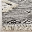Safavieh Kenya 3' x 5' Hand Knotted Wool Rug in Black and Ivory