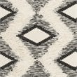 Safavieh Kenya 5' x 8' Hand Knotted Wool Rug in Black and Ivory