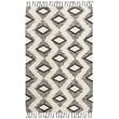 Safavieh Kenya 5' x 8' Hand Knotted Wool Rug in Black and Ivory