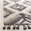 Safavieh Kenya 5' x 8' Hand Knotted Wool Rug in Black and Ivory
