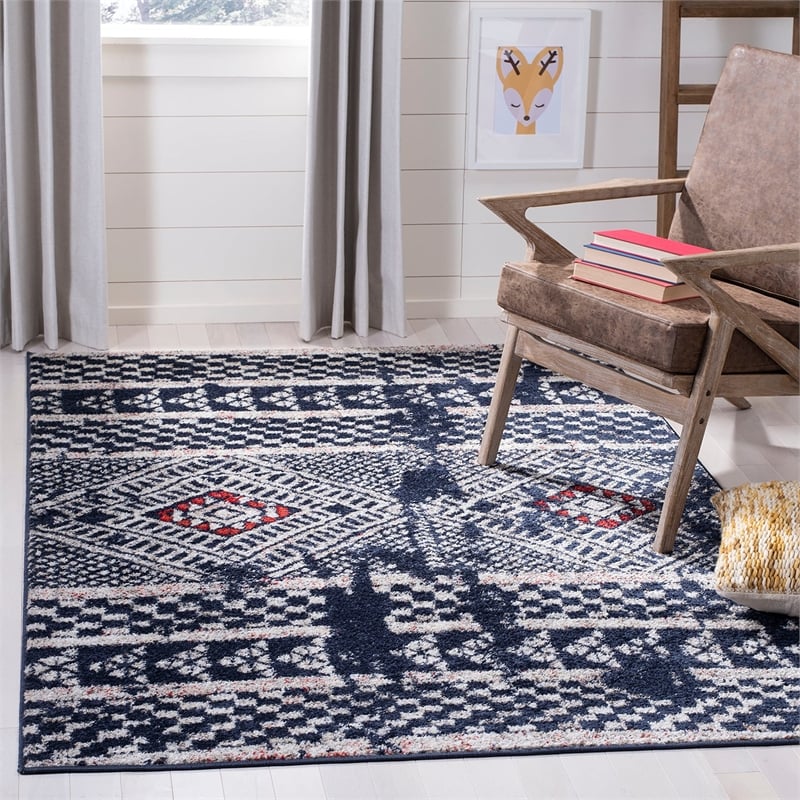 Safavieh Adirondack 3' x 5' Rug in Black and Light Gray