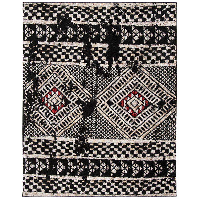 Safavieh Adirondack 6' x 9' Rug in Black and Light Gray
