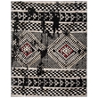 Safavieh Adirondack 6' x 9' Rug in Black and Light Gray