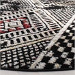 Safavieh Adirondack 6' Round Rug in Black and Light Gray