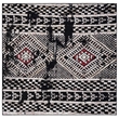 Safavieh Adirondack 6' Square Rug in Black and Light Gray