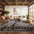 Safavieh Adirondack 8' x 10' Rug in Black and Light Gray