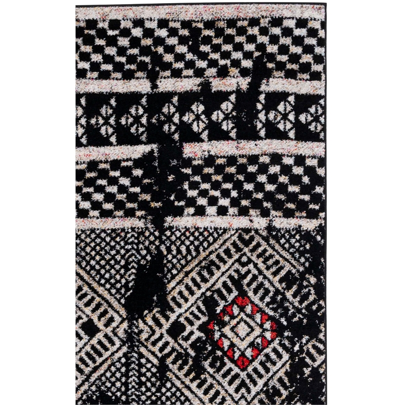 Safavieh Adirondack 8' x 10' Rug in Black and Light Gray