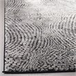 Safavieh Lurex 2' x 8' Runner Rug in Black and Light Gray