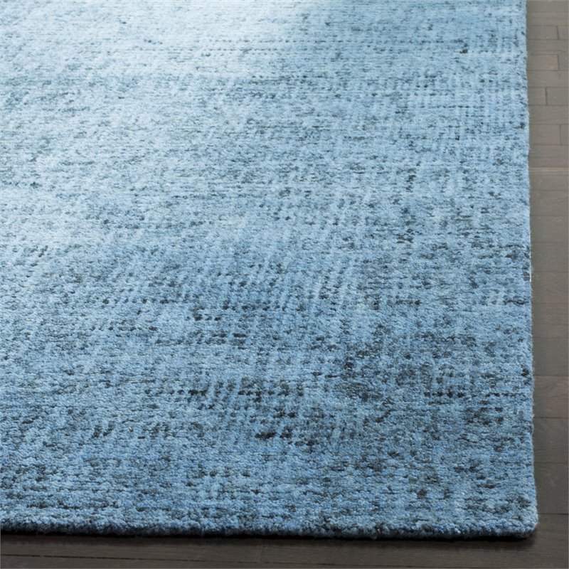 Safavieh Abstract 5' x 8' Hand Tufted Wool Rug in Blue