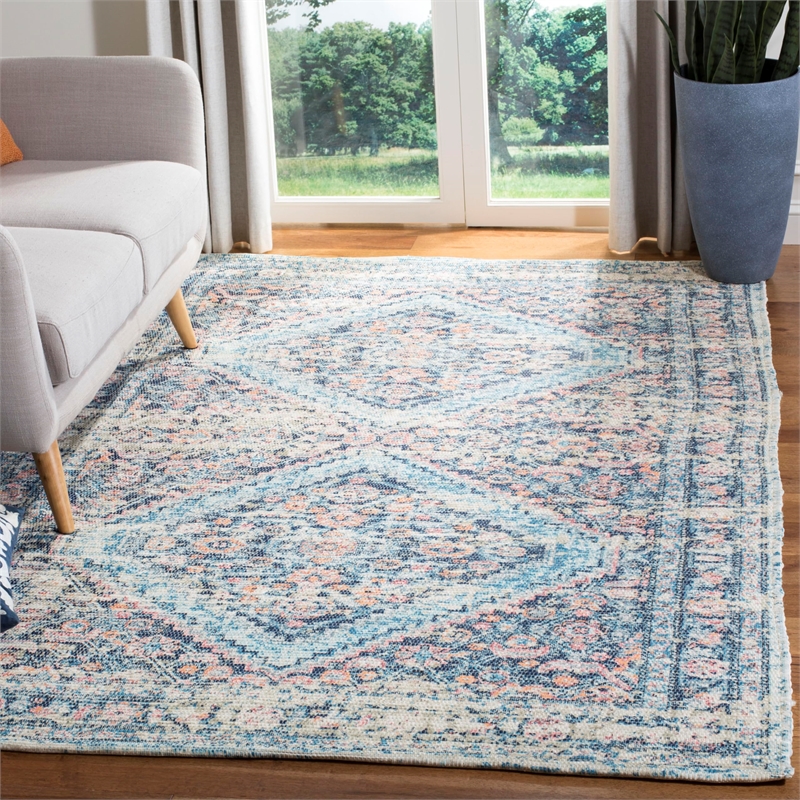 Safavieh Saffron 6' x 9' Hand Loomed Rug in Blue