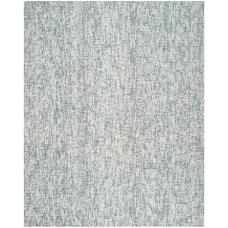 Safavieh Abstract 5' x 8' Hand Tufted Wool Rug in Blue and Charcoal