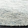 Safavieh Abstract 6' Round Hand Tufted Wool Rug in Blue and Charcoal