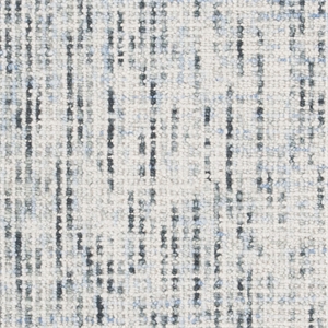 Safavieh Abstract 6' Square Hand Tufted Wool Rug in Blue and Charcoal