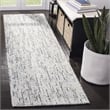 Safavieh Abstract 9' x 12' Hand Tufted Wool Rug in Blue and Charcoal