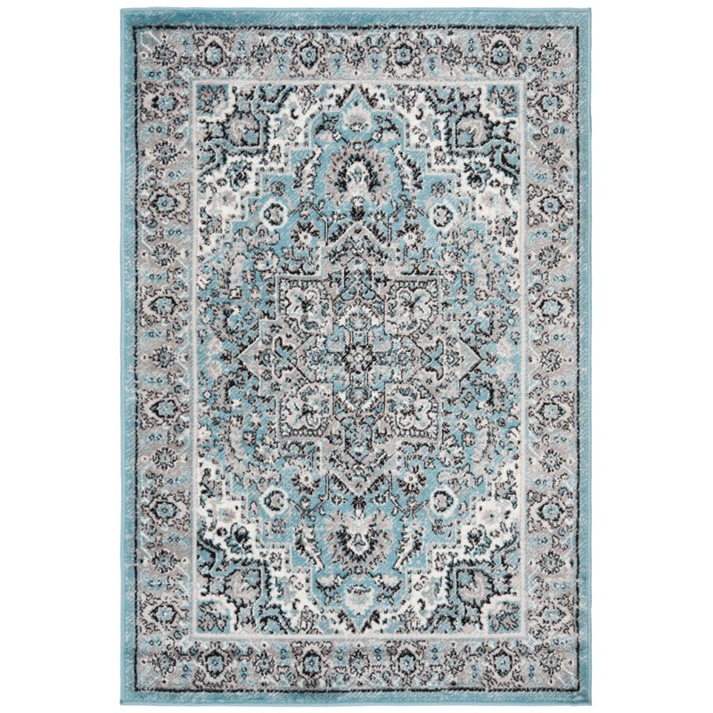 Safavieh Skyler 2' x 4' Rug in Blue and Black