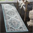 Safavieh Skyler 2' x 6' Runner Rug in Blue and Black