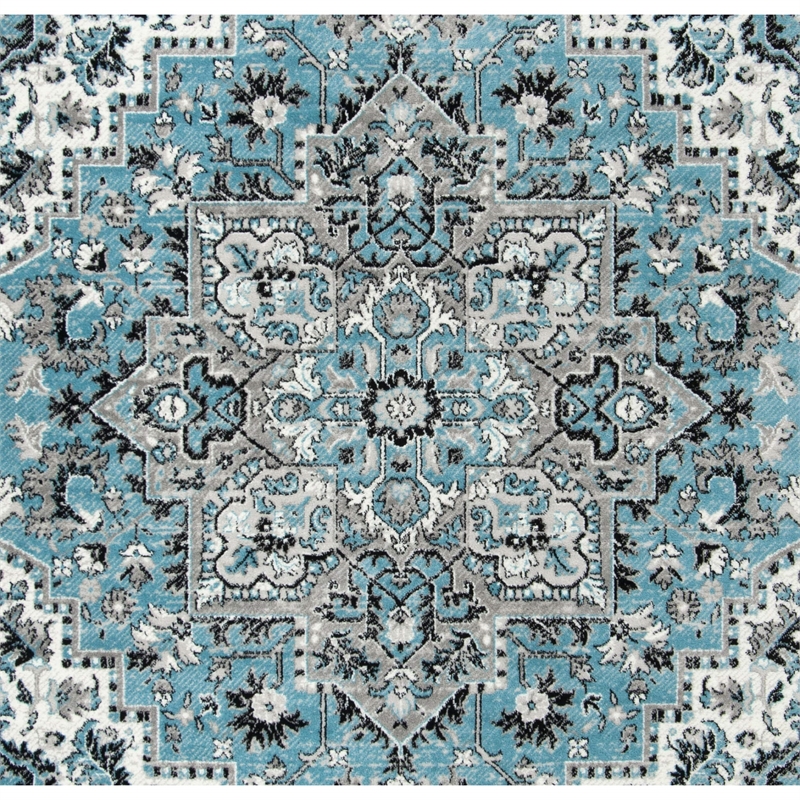 Safavieh Skyler 3' x 5' Rug in Blue and Black