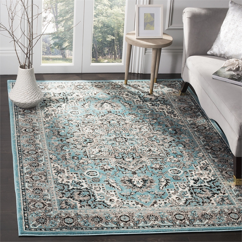 Safavieh Skyler 6' x 9' Rug in Blue and Black