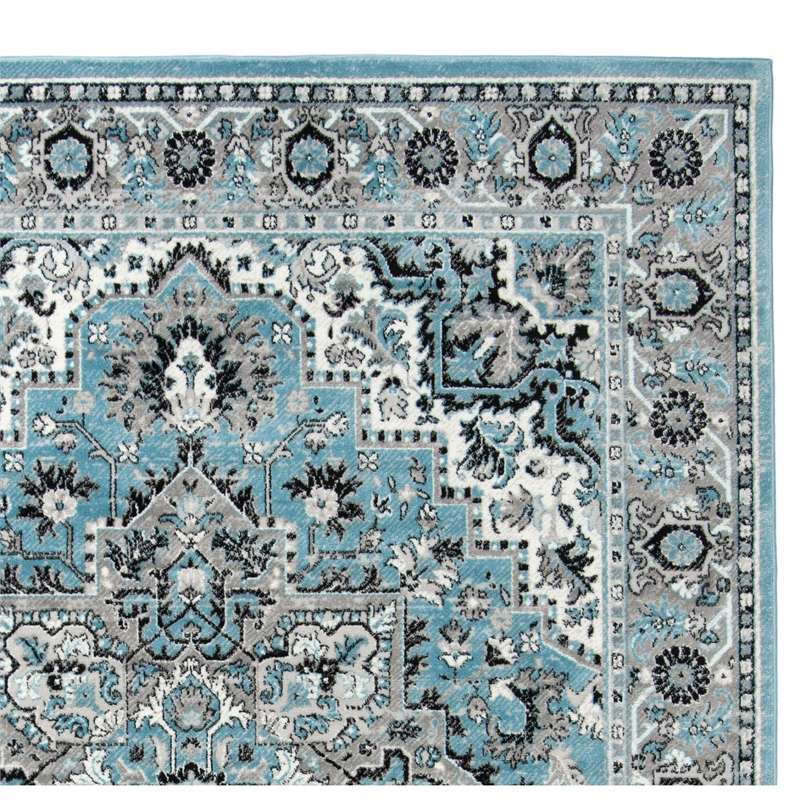 Safavieh Skyler 6' x 9' Rug in Blue and Black